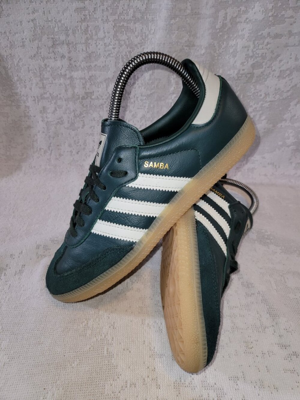 Adidas Samba OG Mineral Green Off White Putty Gray JI4469 Big Kids Size 5 Shoes - Picture 16 of 16